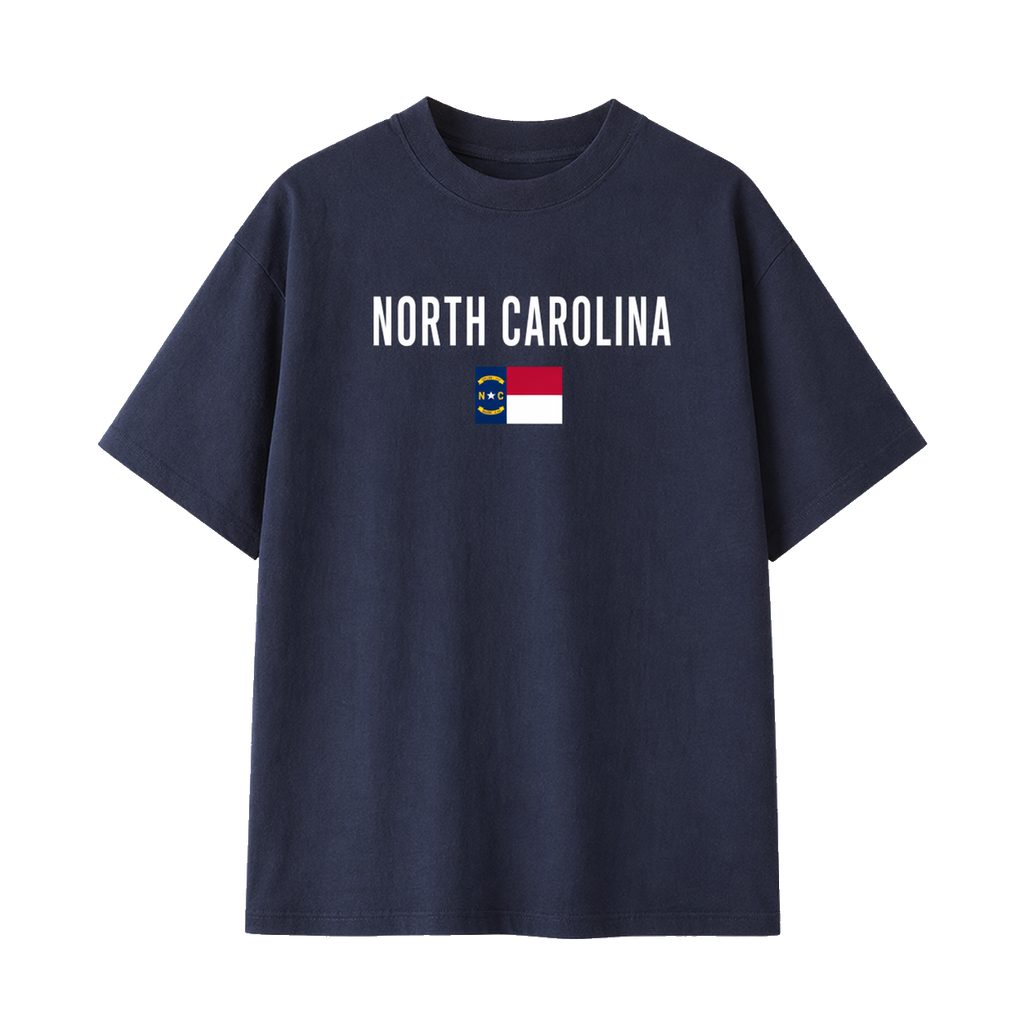 Collection 7 North Carolina Essential Cotton T-Shirt - Navy Blue front