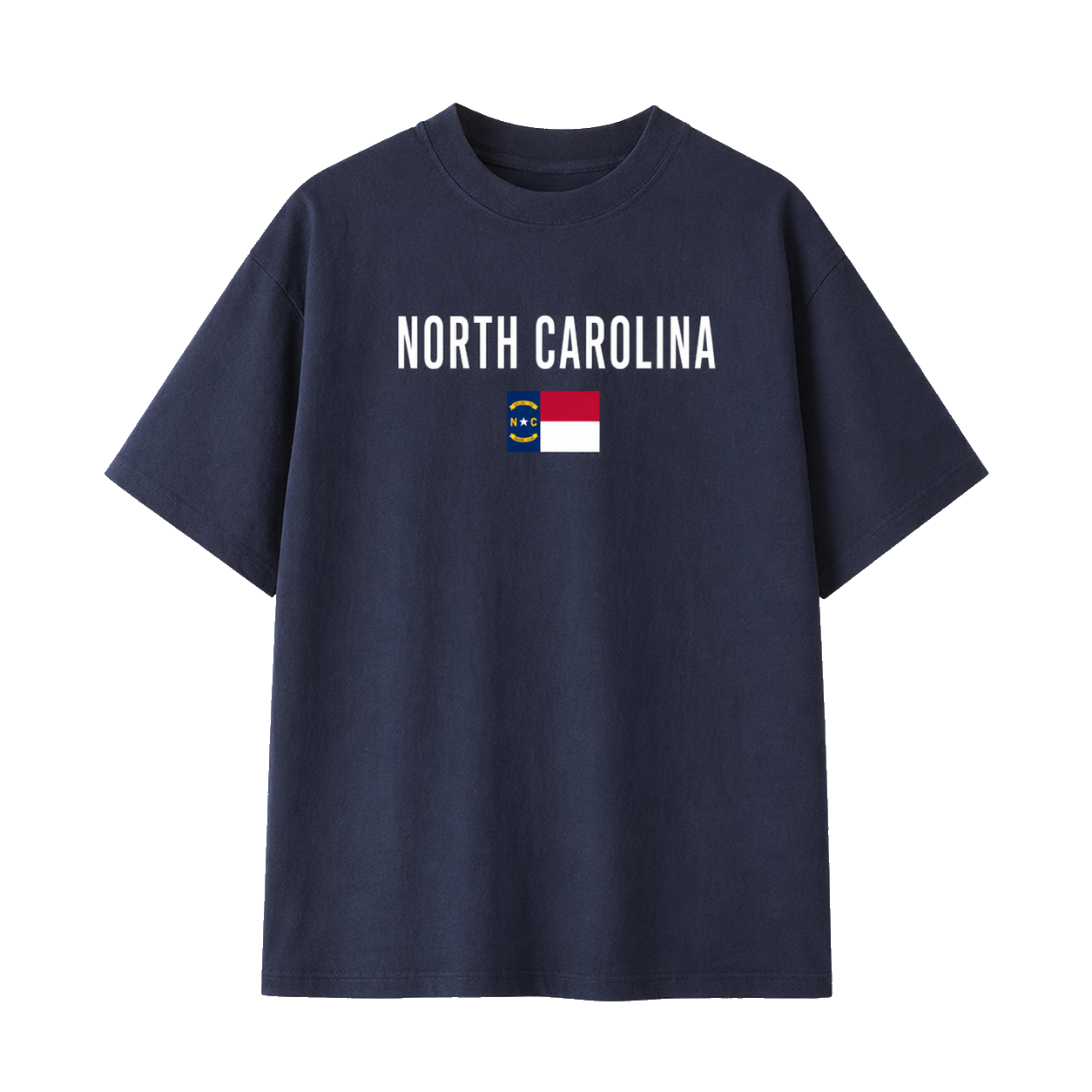 Collection 7 North Carolina Essential Cotton T-Shirt - Navy Blue front
