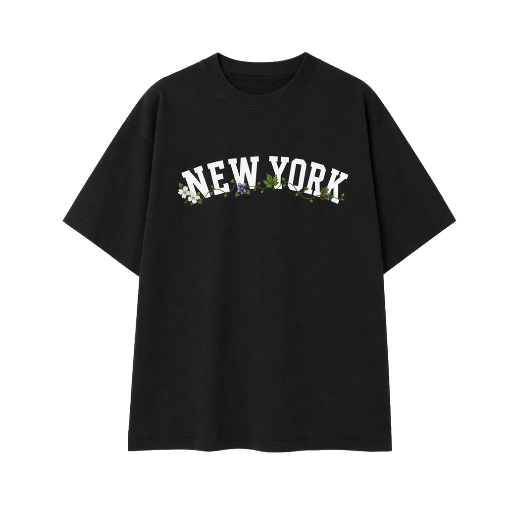 Collection 10 New York Essential Cotton T-Shirt - Black front