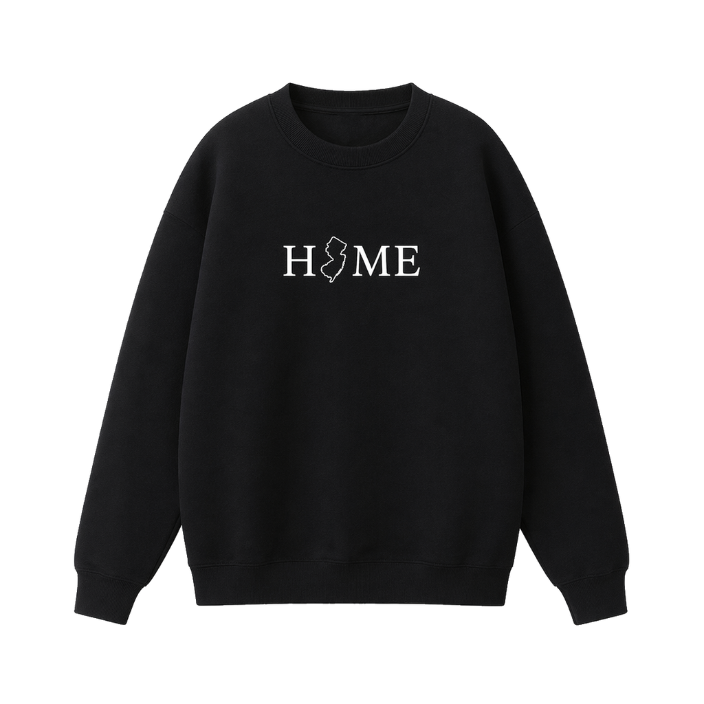 Collection 5 New Jersey Essential Heavyweight Crewneck Sweatshirt - Black front