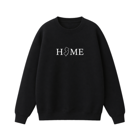 Collection 5 New Jersey Essential Heavyweight Crewneck Sweatshirt - Black front