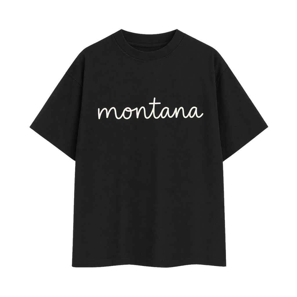 Collection 3 Montana Essential Cotton T-Shirt - Black front