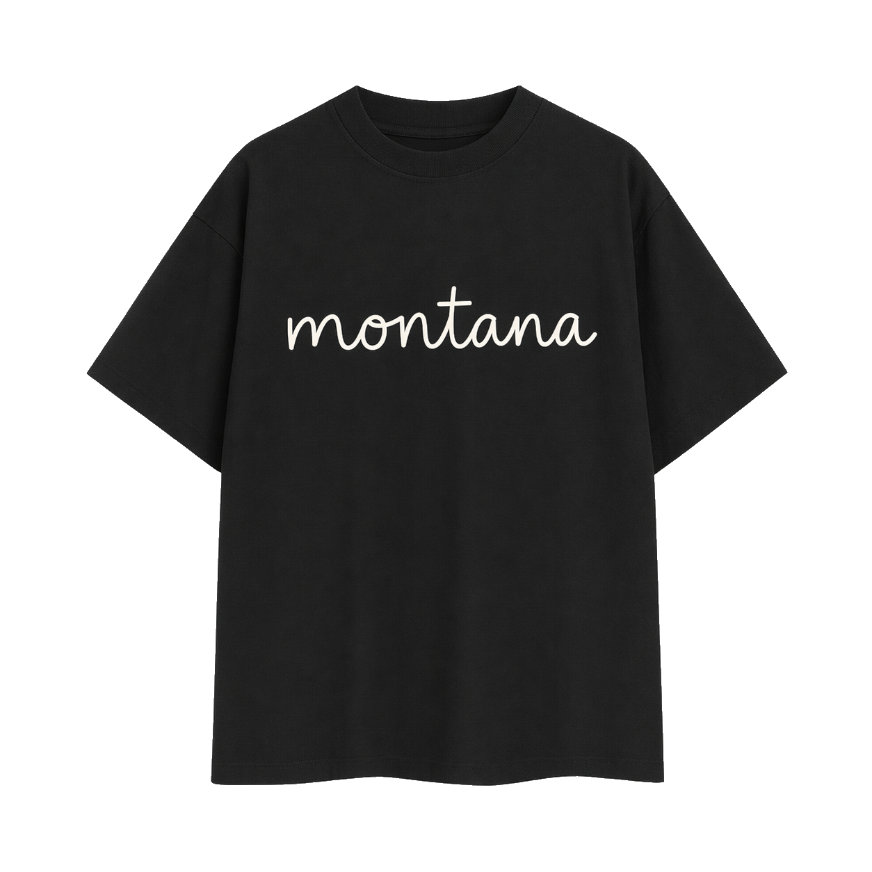 Collection 3 Montana Essential Cotton T-Shirt - Black front