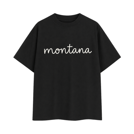 Collection 3 Montana Essential Cotton T-Shirt - Black front