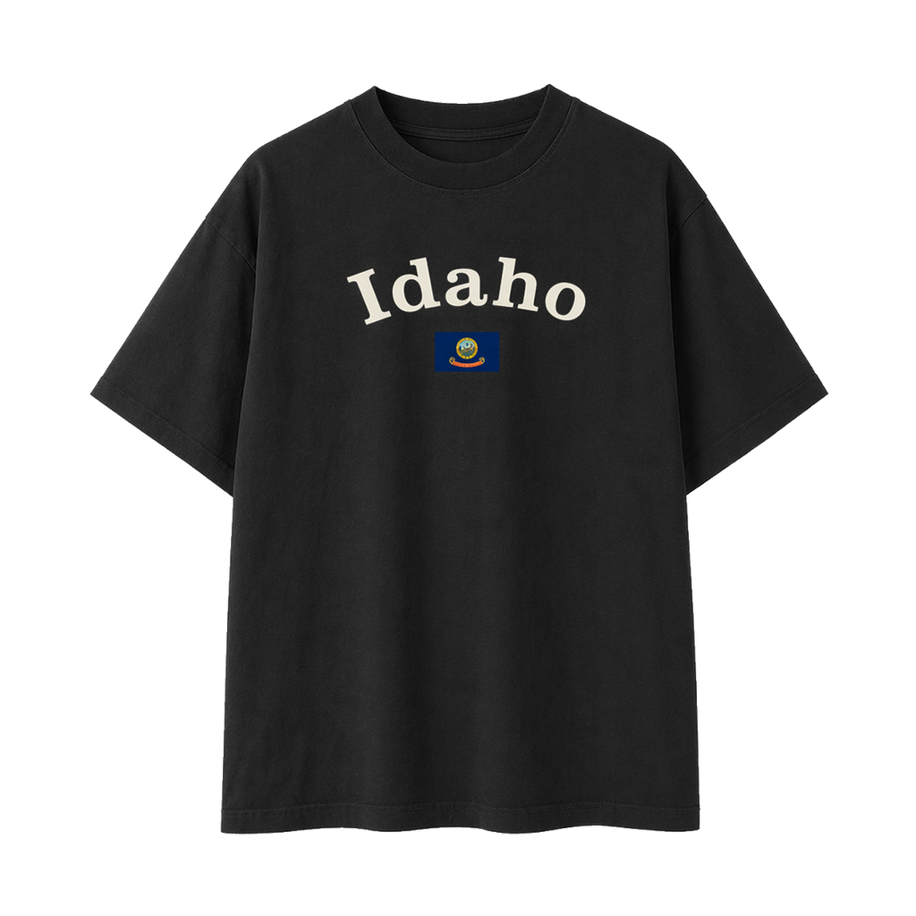Collection 6 Idaho Essential Cotton T-Shirt - Black front