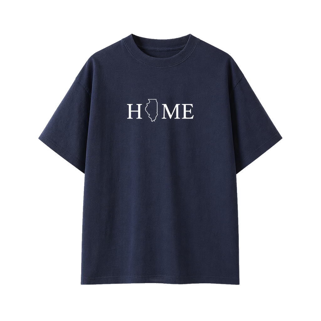 Collection 5 Illinois Essential Cotton T-Shirt - Navy Blue front