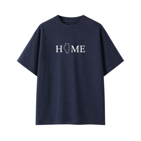 Collection 5 Illinois Essential Cotton T-Shirt - Navy Blue front
