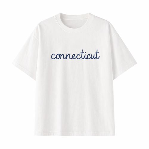 Collection 3 Connecticut Essential Cotton T-Shirt - White front