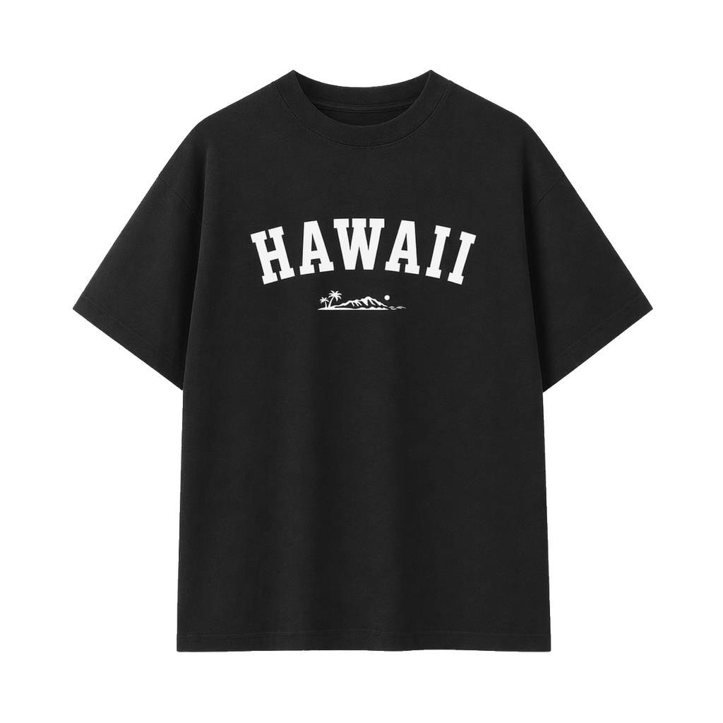Collection 9 Hawaii Essential Cotton T-Shirt - Black front