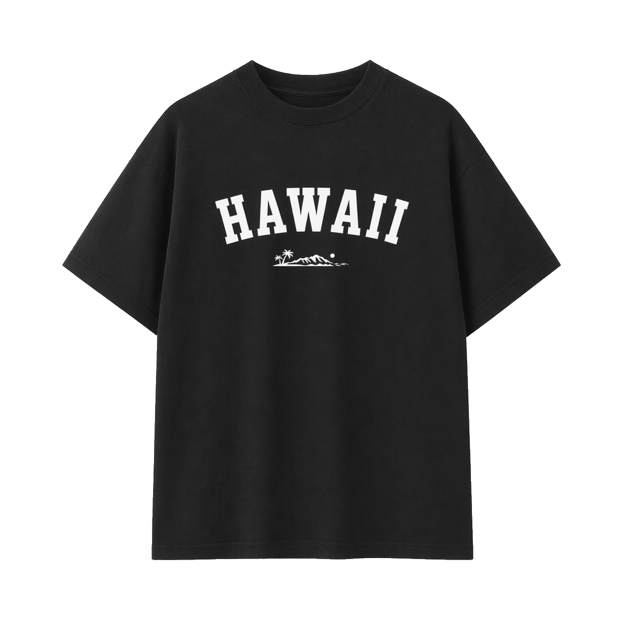 Collection 9 Hawaii Essential Cotton T-Shirt - Black front