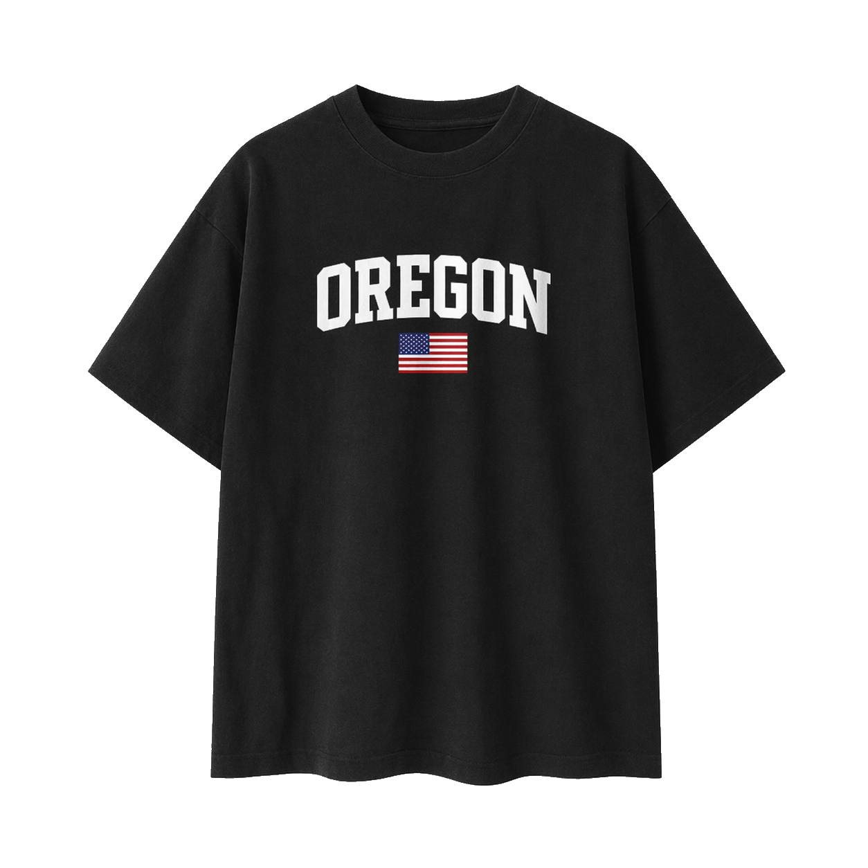 Collection 2 Oregon Essential Cotton T-Shirt - Black front
