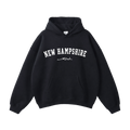 Collection 9 New Hampshire Oversize Fleeced Hoodie - Black front