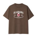 Collection 8 Alabama Essential Cotton T-Shirt - Coffee front