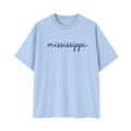Collection 3 Mississippi Essential Cotton T-Shirt - Light Blue front