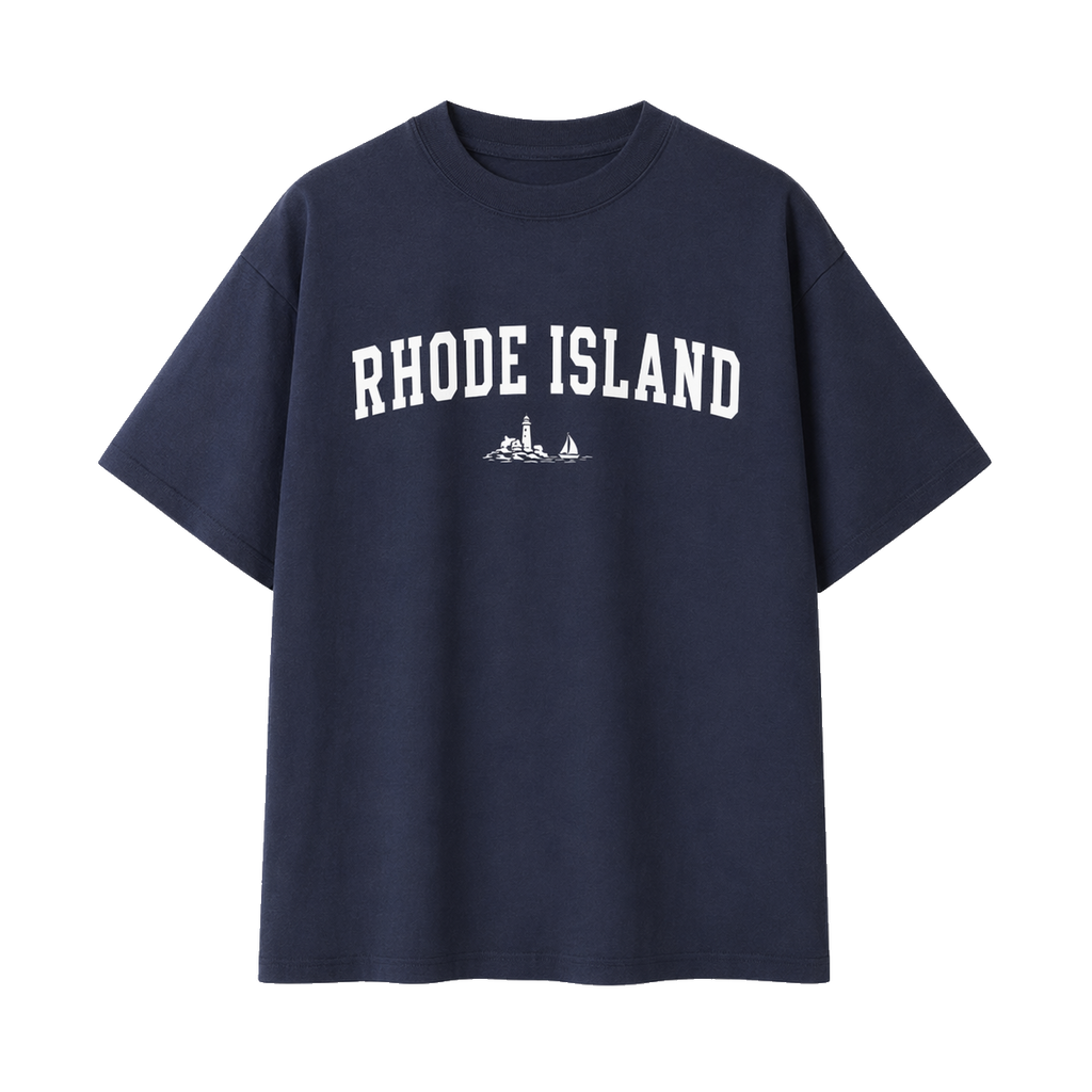 Collection 9 Rhode Island Essential Cotton T-Shirt - Navy Blue front