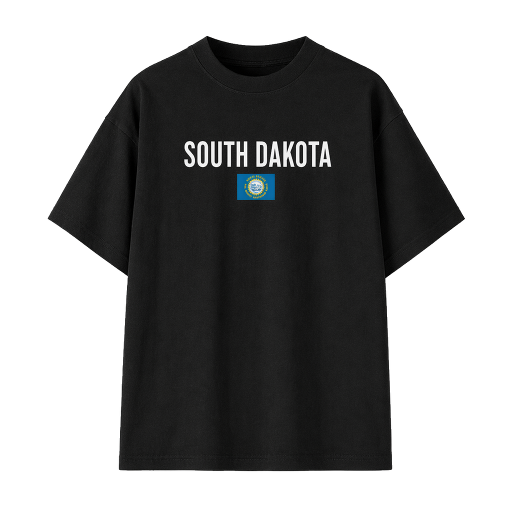 Collection 7 South Dakota Essential Cotton T-Shirt - Black front