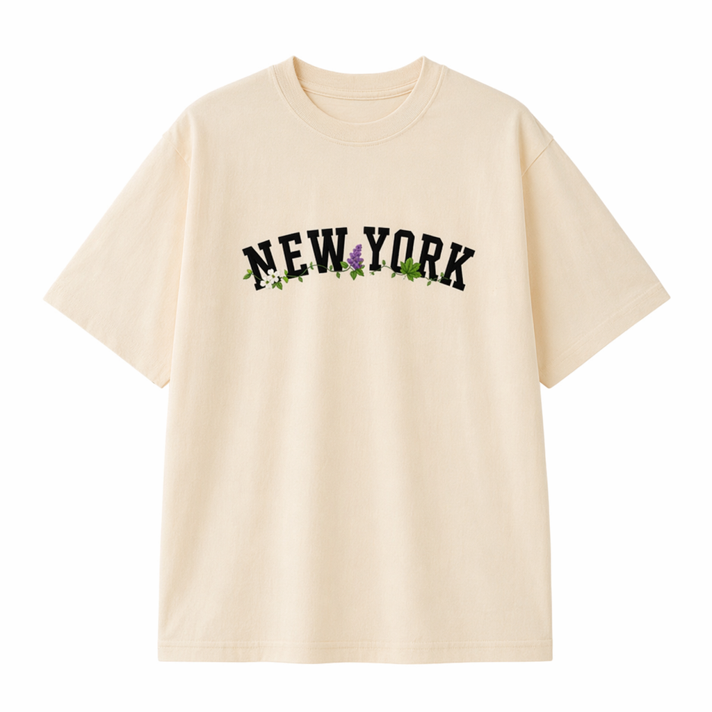 Collection 10 New York Essential Cotton T-Shirt - Apricot front