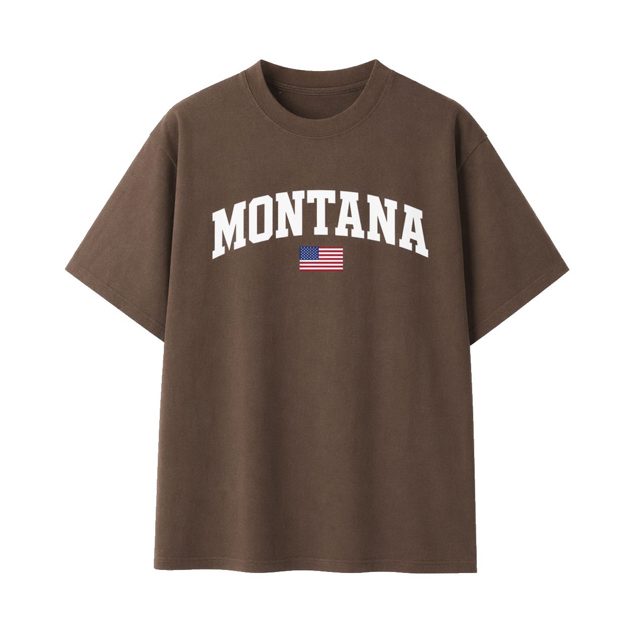 Collection 2 Montana Essential Cotton T-Shirt - Coffee front