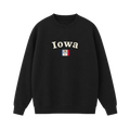 Collection 6 Iowa Essential Heavyweight Crewneck Sweatshirt - Black front