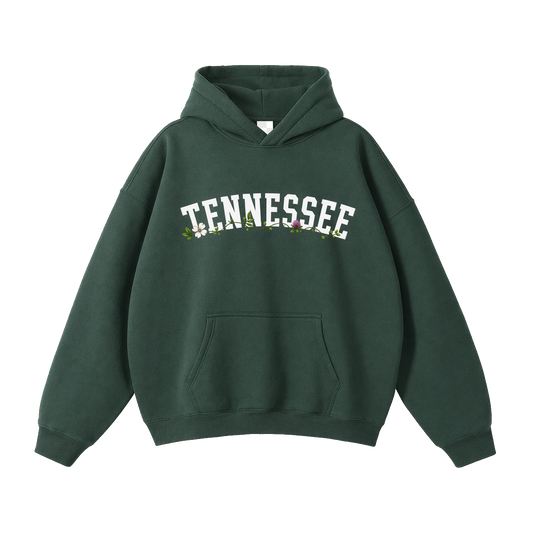 Collection 10 Tennessee Oversize Fleeced Hoodie - Eden Green front