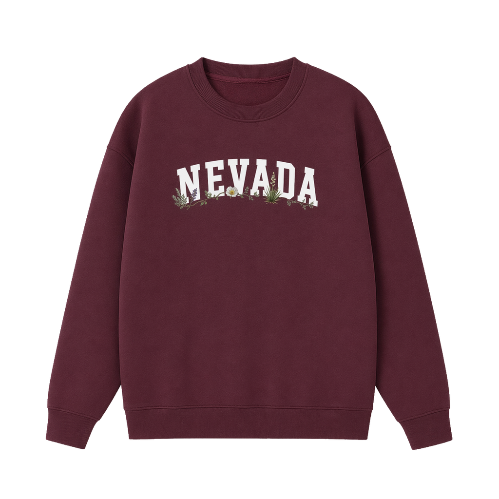 Collection 10 Nevada Essential Heavyweight Crewneck Sweatshirt - Dull Red front