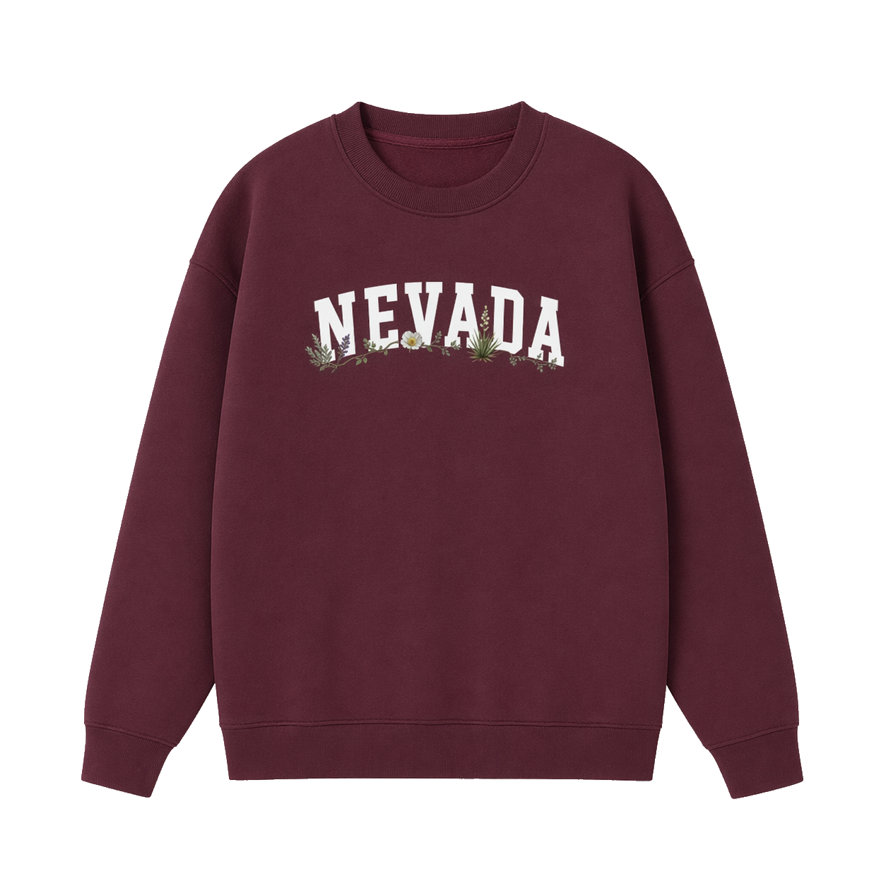 Collection 10 Nevada Essential Heavyweight Crewneck Sweatshirt - Dull Red front