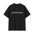 Collection 3 Wisconsin Essential Cotton T-Shirt - Black front