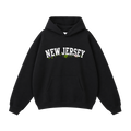 Collection 10 New Jersey Oversize Fleeced Hoodie - Black front