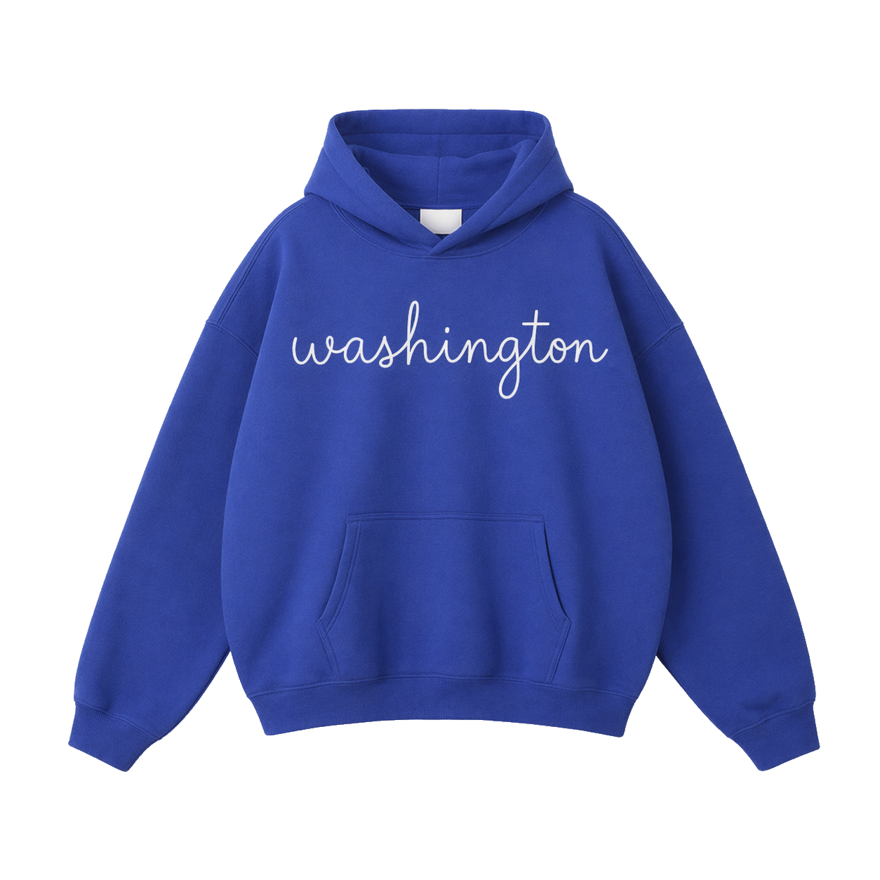 Collection 3 Washington Oversize Fleeced Hoodie - Klein Blue front
