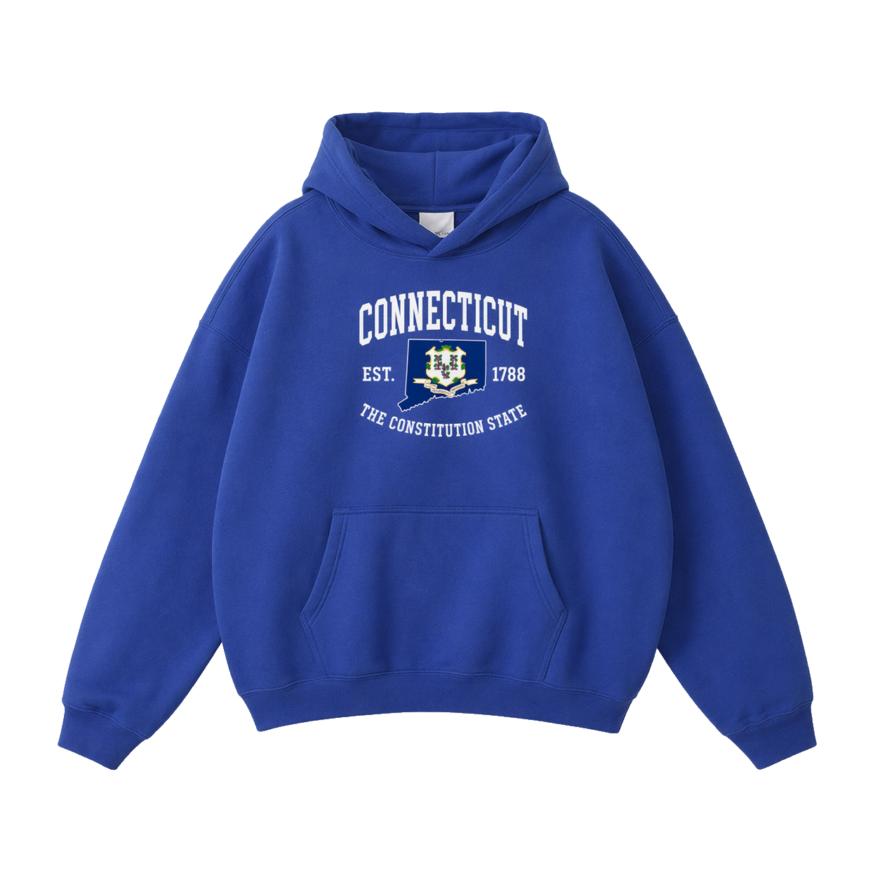 Collection 8 Connecticut Oversize Fleeced Hoodie - Klein Blue front