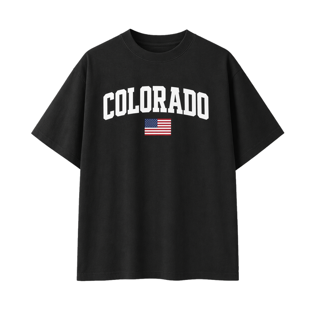Collection 2 Colorado Essential Cotton T-Shirt - Black front