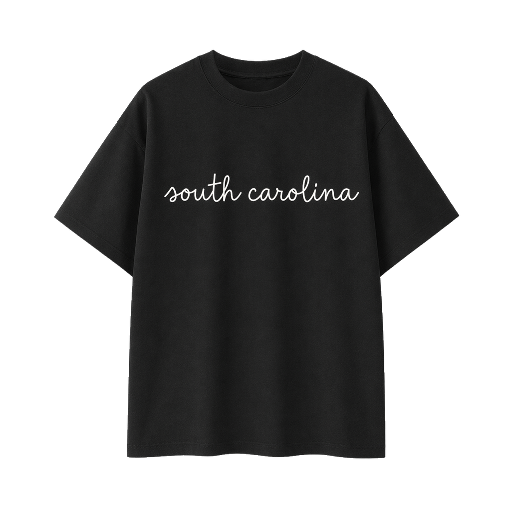 Collection 3 South Carolina Essential Cotton T-Shirt - Black front