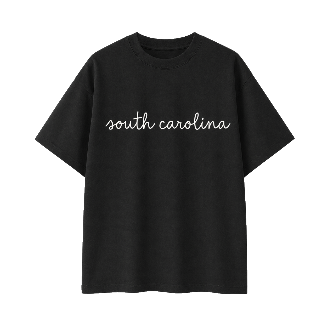 Collection 3 South Carolina Essential Cotton T-Shirt - Black front