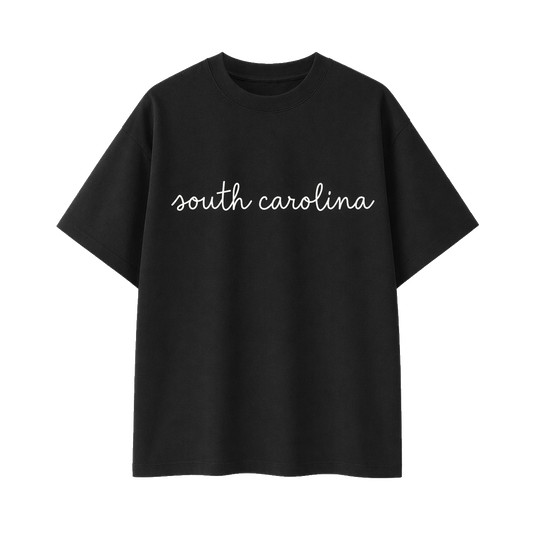 Collection 3 South Carolina Essential Cotton T-Shirt - Black front