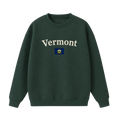 Collection 6 Vermont Essential Heavyweight Crewneck Sweatshirt - Dark Green front