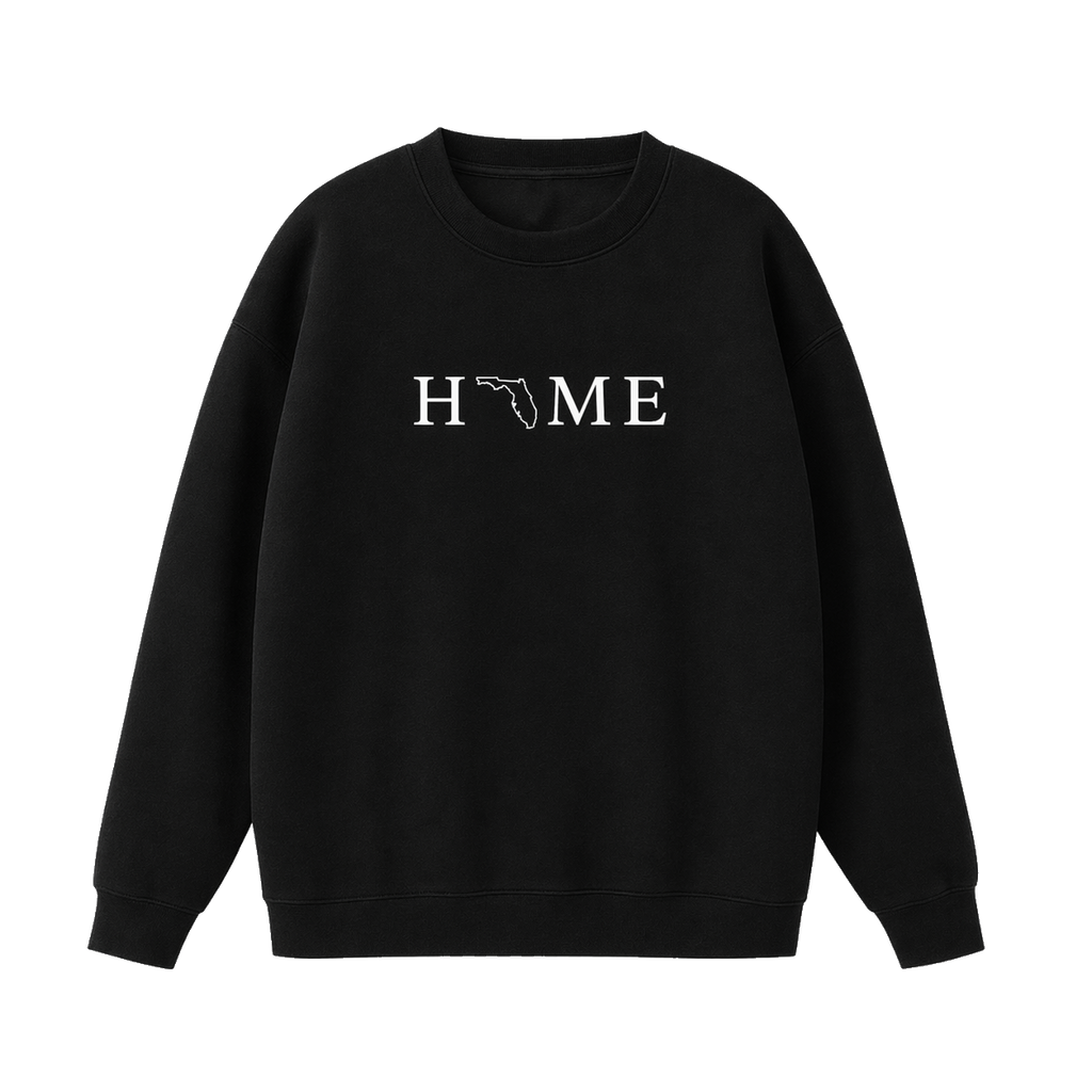 Collection 5 Florida Essential Heavyweight Crewneck Sweatshirt - Black front