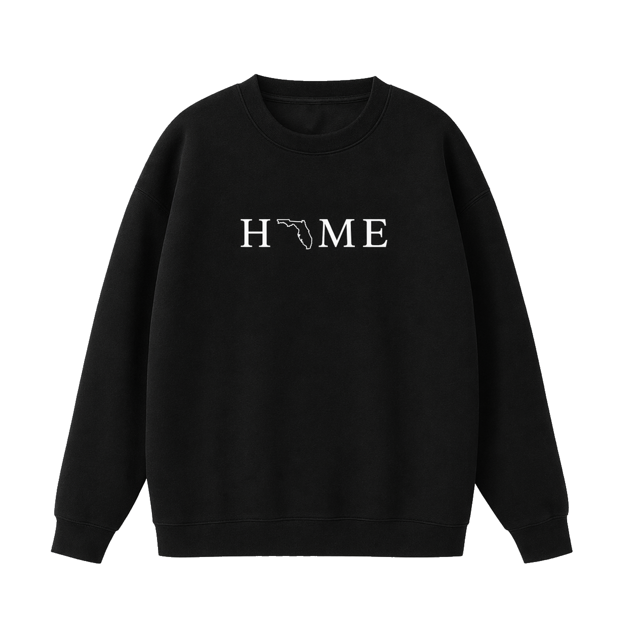 Collection 5 Florida Essential Heavyweight Crewneck Sweatshirt - Black front