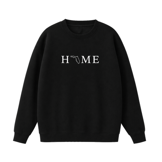 Collection 5 Florida Essential Heavyweight Crewneck Sweatshirt - Black front