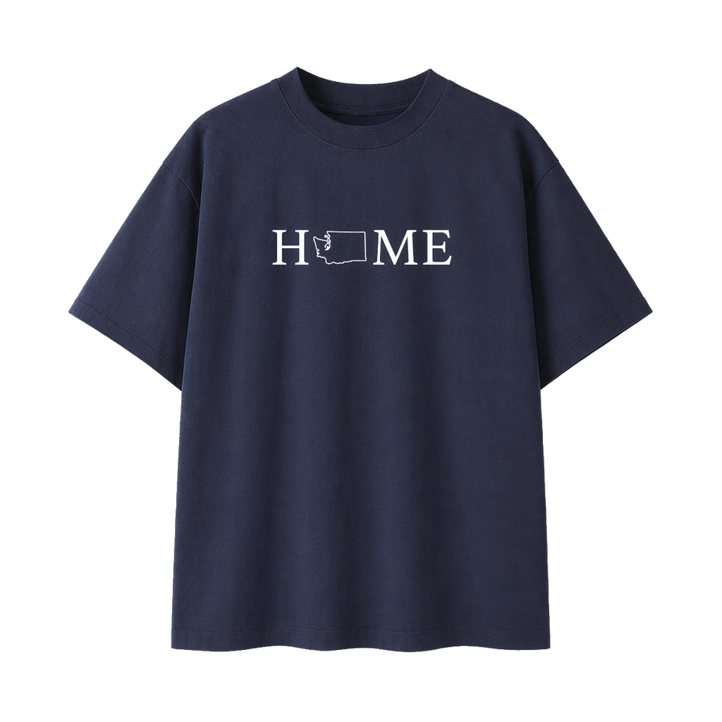 Collection 5 Washington Essential Cotton T-Shirt - Navy Blue front