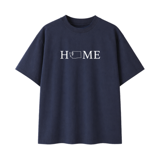 Collection 5 Washington Essential Cotton T-Shirt - Navy Blue front