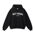 Collection 9 West Virginia Oversize Fleeced Hoodie - Black front