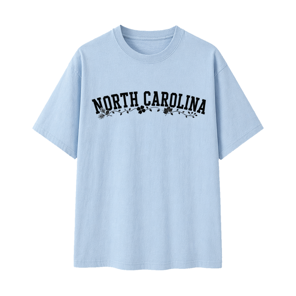Collection 10 North Carolina Essential Cotton T-Shirt - Light Blue front