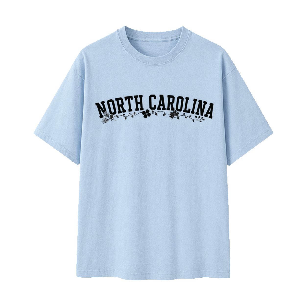 Collection 10 North Carolina Essential Cotton T-Shirt - Light Blue front