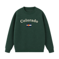 Collection 6 Colorado Essential Heavyweight Crewneck Sweatshirt - Dark Green front