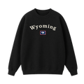 Collection 6 Wyoming Essential Heavyweight Crewneck Sweatshirt - Black front