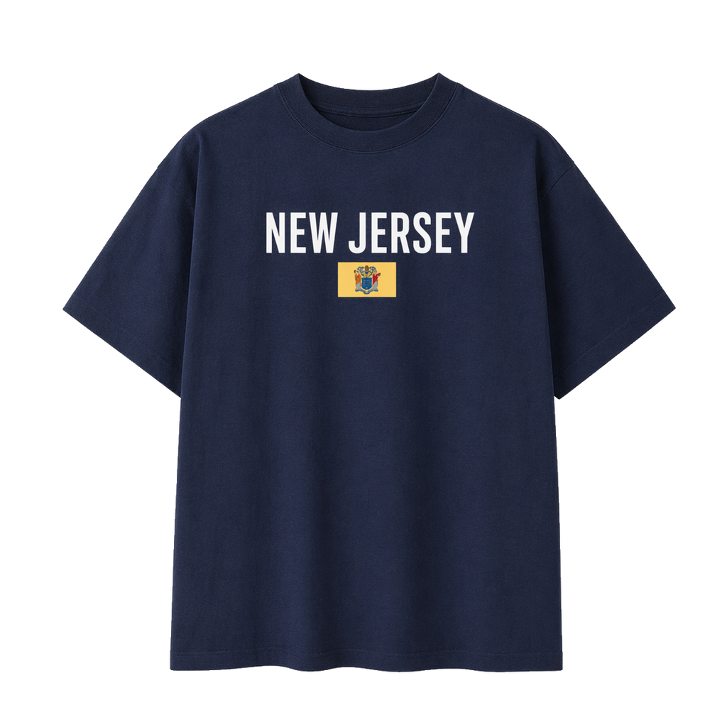 Collection 7 New Jersey Essential Cotton T-Shirt - Navy Blue front