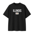 Collection 7 Illinois Essential Cotton T-Shirt - Black front