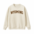 Collection 1 Wyoming Essential Heavyweight Crewneck Sweatshirt - Cream front