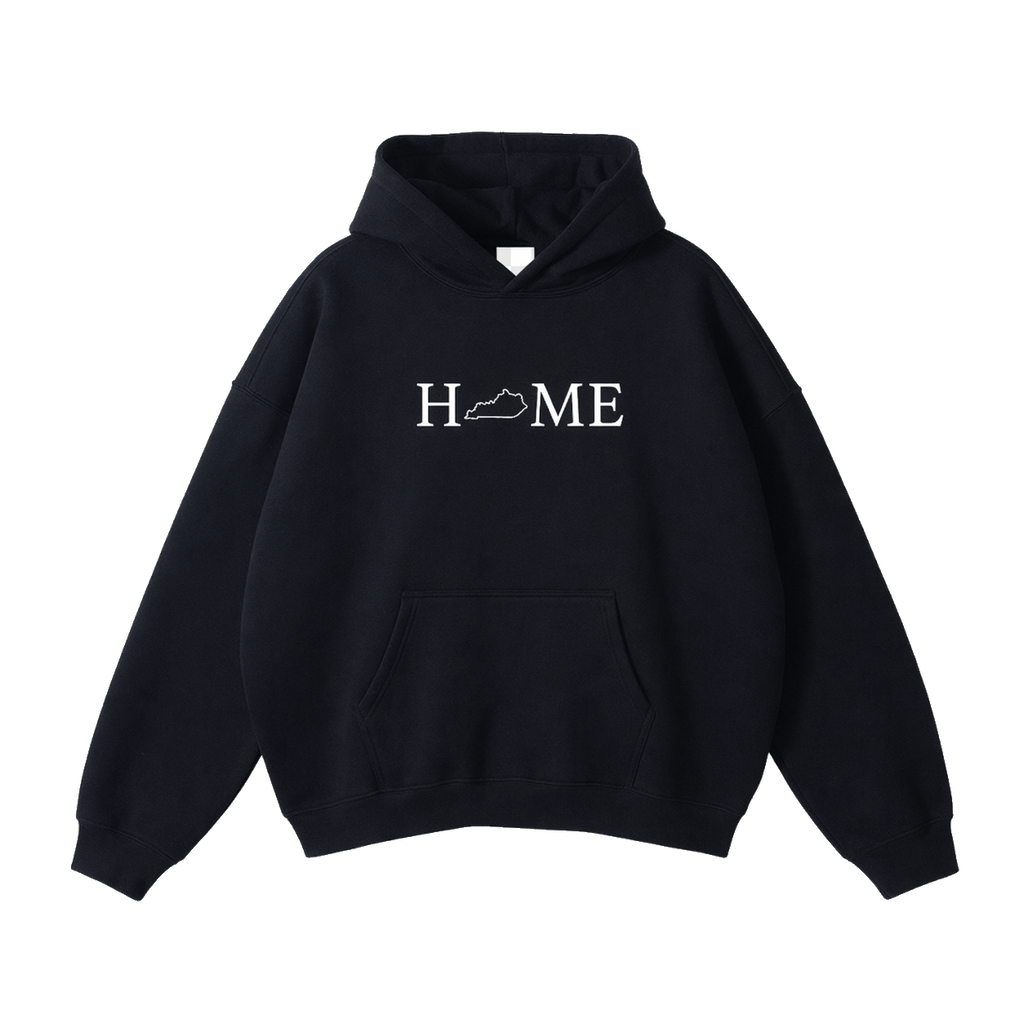 Collection 5 Kentucky Oversize Fleeced Hoodie - Black front