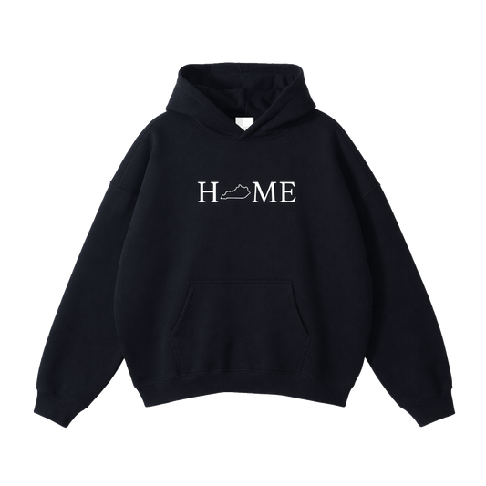 Collection 5 Kentucky Oversize Fleeced Hoodie - Black front